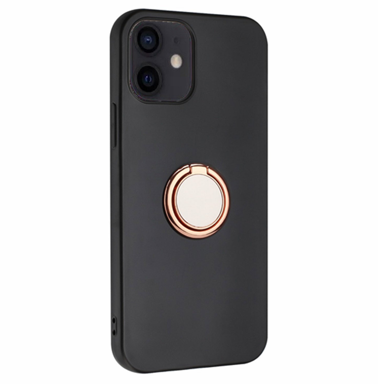 TPU Cover for iPhone 12 mini 5.4 inch Ring Kickstand Matte Phone Case Support Car Magnet Mount TPU Cover for iPhone 12 mini 5.4 inch Ring Kickstand Matte Phone Case Support Car Magnet Mount